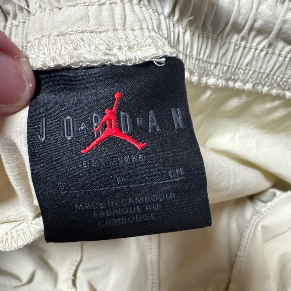 Jordan Men's Joggers in Beige with Black Jumpman A-11